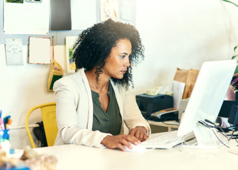 A website designer in Perth doing website design for a client