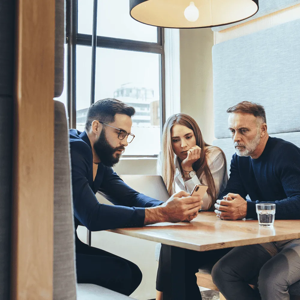 In-the-Trenches-Podcast-Man-discussing-with-clients