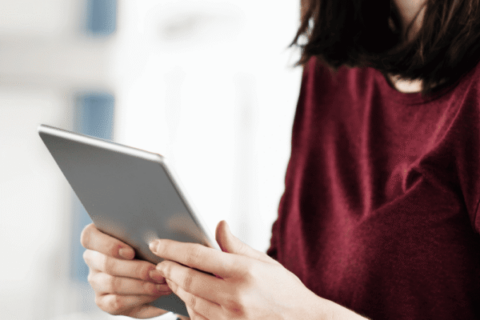 Brand-Messaging-Woman-checking-content-from-a-brand-600x400